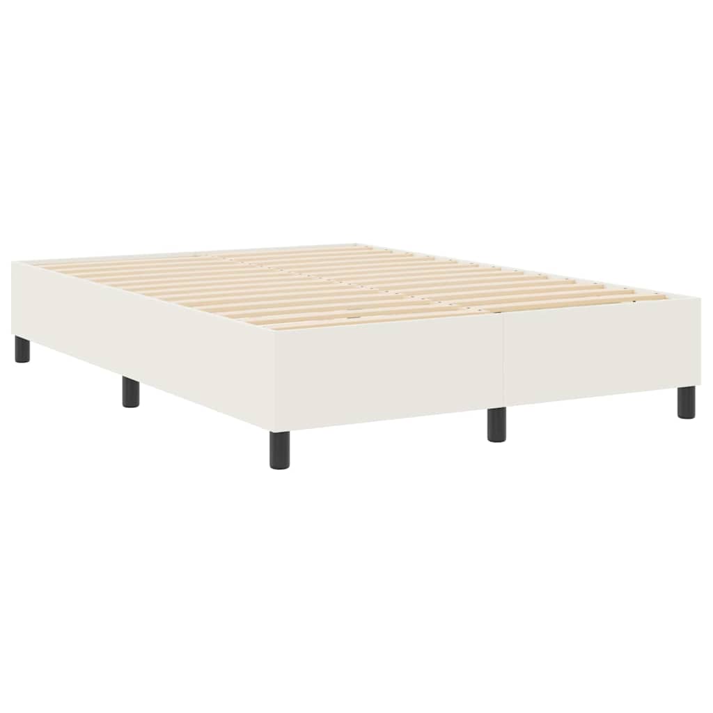 Plattform sängram Kräm 160 x 200 cm Kordread tyg