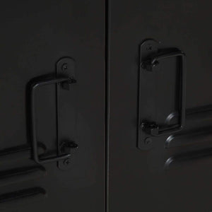 Badrumsmöbelset 2 pcs Flerfärgad och Svart Solid återvunnen trä