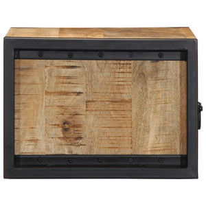 Sängbord 40x35x25 cm massivt grovt mangoträ