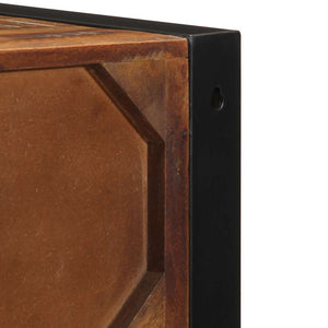 Sängbord flerfärgat 40x35x40 cm massivt trä återvunnet