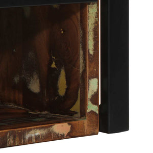 Sängbord flerfärgat 40x35x40 cm massivt trä återvunnet