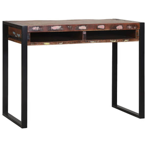 Smyckebord med hylla Flerfärgsdesign Massivt återvunnet trä