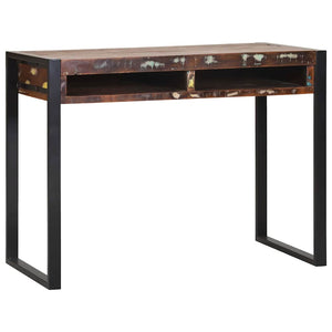 Smyckebord med hylla Flerfärgsdesign Massivt återvunnet trä