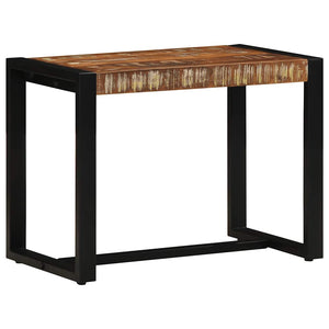 Bänk flerfärgad 60x35x45 cm massivt trä återvunnet