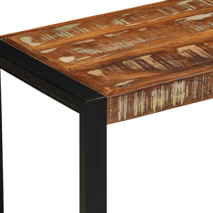 Bänk flerfärgad 60x35x45 cm massivt trä återvunnet