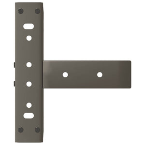 Soffbordsben T-formade 2 st svarta 30x25x(30-31) cm stål