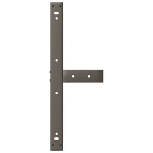 Soffbordsben T-formade 2 st svarta 70x25x(30-31) cm stål