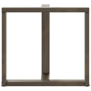 Matbordsben T-formade 2 st svarta 80x35x(72-73) cm stål