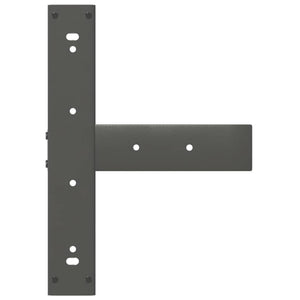 Barbordsben T-formade 2 st antracit 40x35x(110-111) cm stål