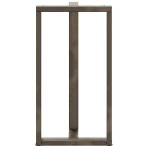 Barbordsben T-formade 2 st svarta 60x35x(110-111) cm stål