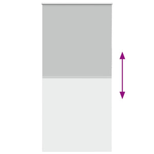 Rullgardin mörkläggning ljusgrå 95x230 cm tyg bredd 90,7 cm