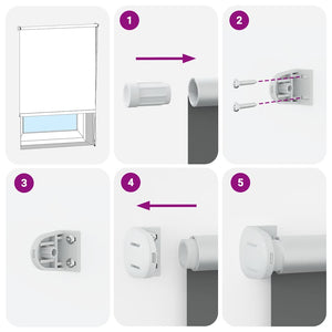 Rullgardin mörkläggning marin 90x130 cm tyg bredd 85,7 cm