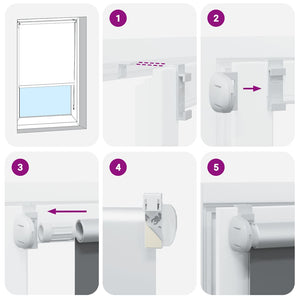 Rullgardin mörkläggning marin 85x230 cm tyg bredd 80,7 cm