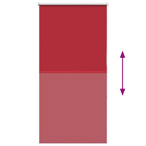 Rullgardin mörkläggningsröd 65x175 cm tygbredd 60,7 cm