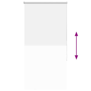 Rullgardin mörkläggning vit 80x130 cm tyg bredd 75,7 cm