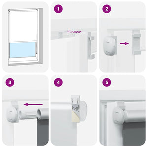 Rullgardin mörkläggning vit 90x210 cm tyg bredd 85,7 cm