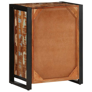 Skänk flerfärgad 55x35x70 cm massivt återvunnet trä