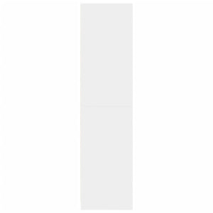 Garderob vit 80x50x200 cm konstruerat trä