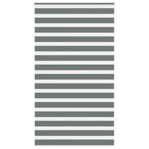 Rullgardin zebra mörkgrå 120x200 cm tyg bredd 115,9cm polyester