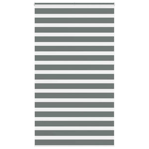 Rullgardin zebra mörkgrå 120x230 cm tyg bredd 115,9cm polyester