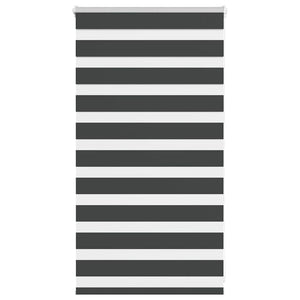 Rullgardin zebra svart 90x100 cm tyg bredd 85,9 cm polyester
