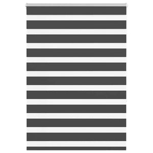Rullgardin zebra svart 100x150 cm tyg bredd 95,9 cm polyester