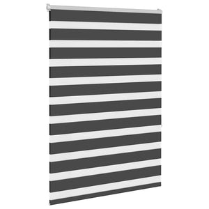 Rullgardin zebra svart 100x150 cm tyg bredd 95,9 cm polyester