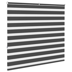 Rullgardin zebra svart 160x150 cm tyg bredd 155,9cm polyester