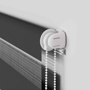 Rullgardin zebra svart 165x150 cm tyg bredd 160,9cm polyester