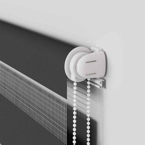 Rullgardin zebra svart 75x200 cm tyg bredd 70,9 cm polyester