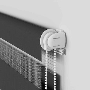 Rullgardin zebra svart 85x200 cm tyg bredd 80,9 cm polyester