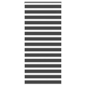 Rullgardin zebra svart 100x200 cm tyg bredd 95,9 cm polyester