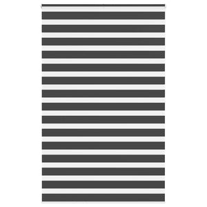 Rullgardin zebra svart 140x200 cm tyg bredd 135,9 cm polyester