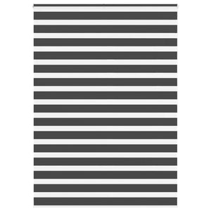 Rullgardin zebra svart 160x200 cm tyg bredd 155,9 cm polyester