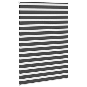 Rullgardin zebra svart 160x200 cm tyg bredd 155,9 cm polyester