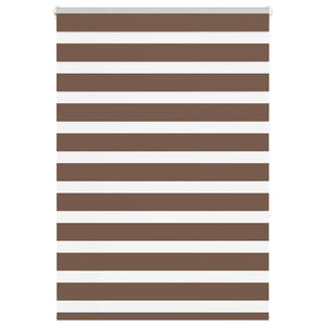 Rullgardin zebra brun 100x150 cm tyg bredd 95,9 cm polyester