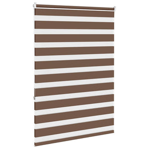 Rullgardin zebra brun 100x150 cm tyg bredd 95,9 cm polyester