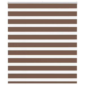 Rullgardin zebra brun 135x150 cm tyg bredd 130,9 cm polyester