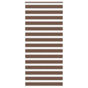 Rullgardin zebra brun 110x200 cm tyg bredd 105,9 cm polyester