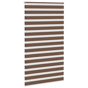 Rullgardin zebra brun 120x200 cm tyg bredd 115,9 cm polyester
