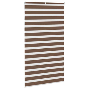 Rullgardin zebra brun 120x200 cm tyg bredd 115,9 cm polyester