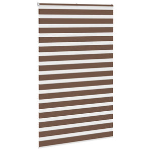 Rullgardin zebra brun 150x200 cm tyg bredd 145,9 cm polyester