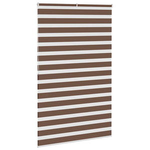 Rullgardin zebra brun 150x200 cm tyg bredd 145,9 cm polyester
