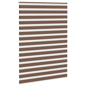 Rullgardin zebra brun 160x200 cm tyg bredd 155,9 cm polyester