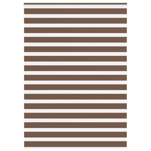 Rullgardin zebra brun 165x200 cm tyg bredd 160,9 cm polyester