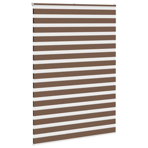 Rullgardin zebra brun 165x200 cm tyg bredd 160,9 cm polyester