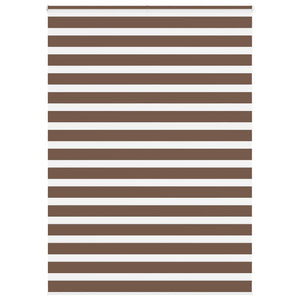 Rullgardin zebra brun 165x230 cm tyg bredd 160,9 cm polyester