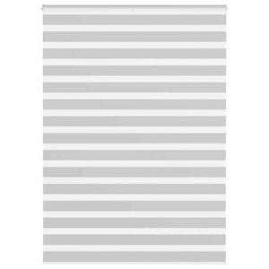 Rullgardin zebra ljusgrå 165x200 cm tyg bredd 160,9cm polyester
