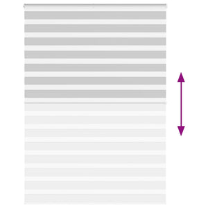 Rullgardin zebra ljusgrå 165x200 cm tyg bredd 160,9cm polyester