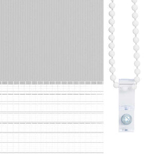 Rullgardin zebra ljusgrå 165x200 cm tyg bredd 160,9cm polyester